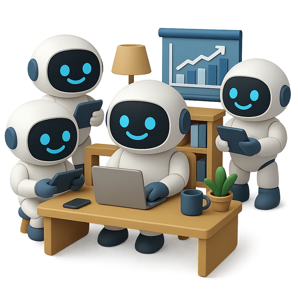 Equipo de FacthorIA interactuando con tecnología IA